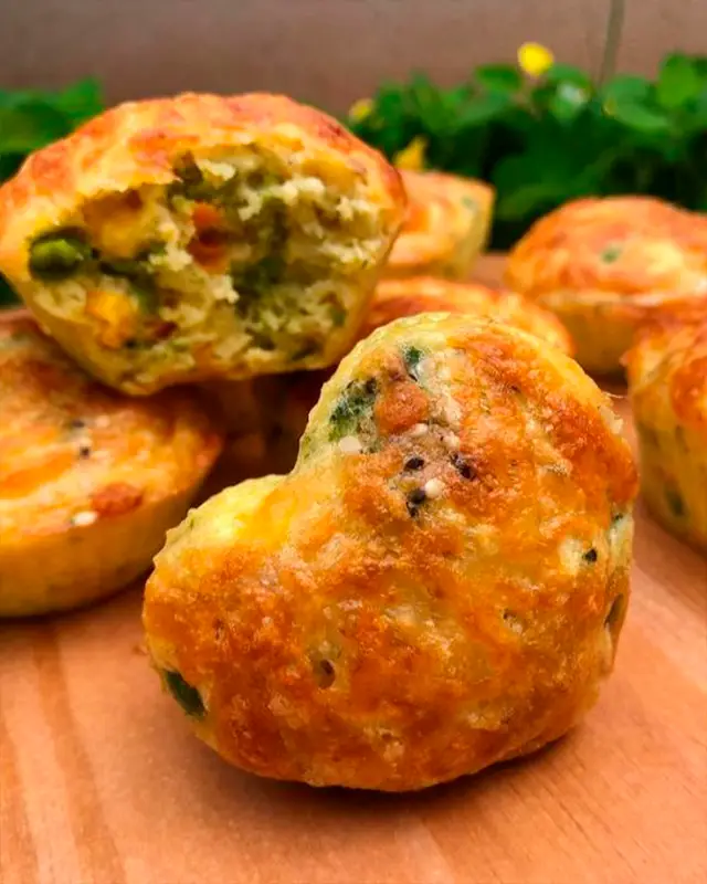 Bocaditos salados con vegetales